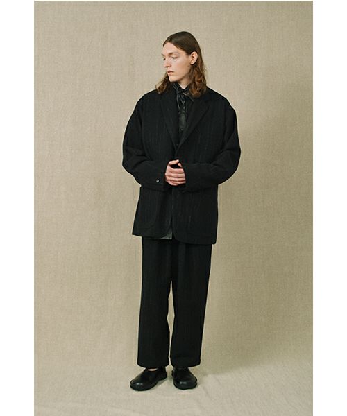 YOKO SAKAMOTOヨーコサカモトDOUBLE PLEATED EASY PANTS [STRIPE] YS - 25AW - 14