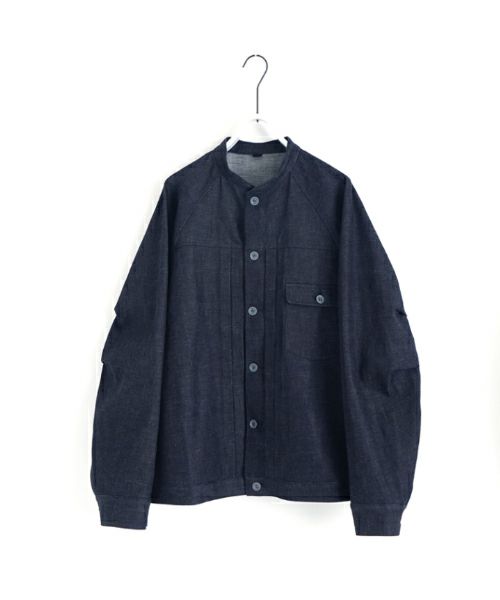 VU / ヴウdenim stand collar work jakect [DEEP BLUE] vu-blu-008