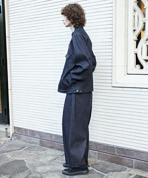 VU / ヴウdenim stand collar work jakect [DEEP BLUE] vu-blu-008