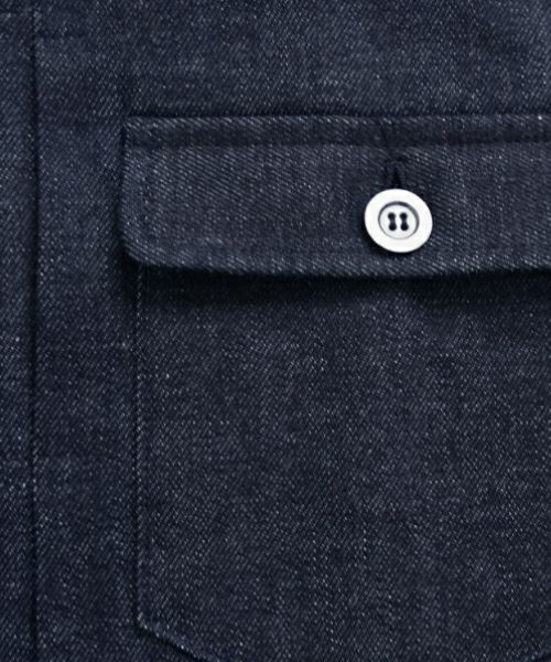 VU / ヴウdenim stand collar work jakect [DEEP BLUE] vu-blu-008