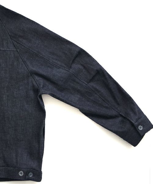 VU / ヴウdenim stand collar work jakect [DEEP BLUE] vu-blu-008