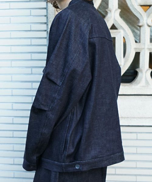 VU / ヴウdenim stand collar work jakect [DEEP BLUE] vu-blu-008