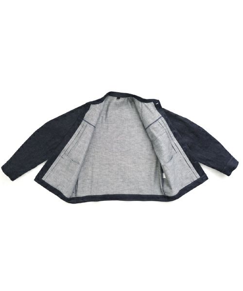VU / ヴウdenim stand collar work jakect [DEEP BLUE] vu-blu-008