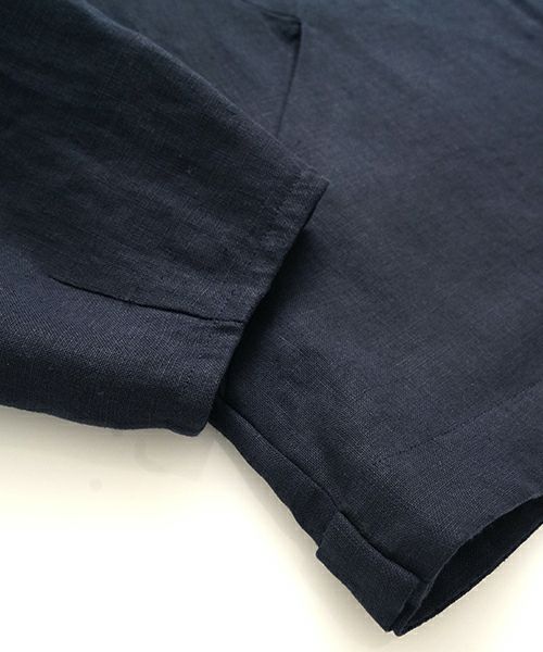 VU / ヴウzip stand collar blouson linen [NAVY] vu-blu-009
