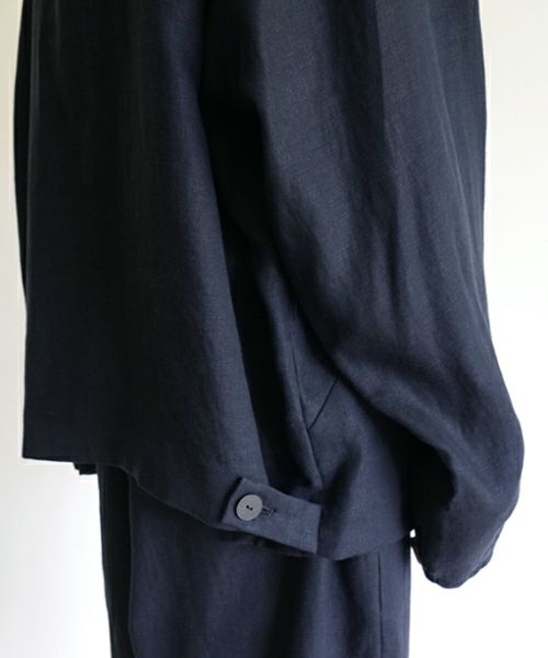 VU / ヴウzip stand collar blouson linen [NAVY] vu-blu-009