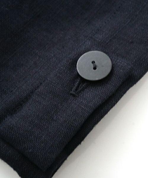 VU / ヴウzip stand collar blouson linen [NAVY] vu-blu-009