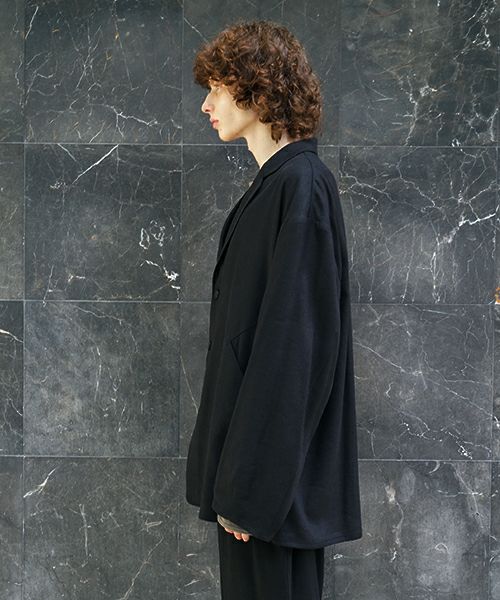 VU / ヴウ 3 button Jacket silk linen [BLACK] vu-jkt-008