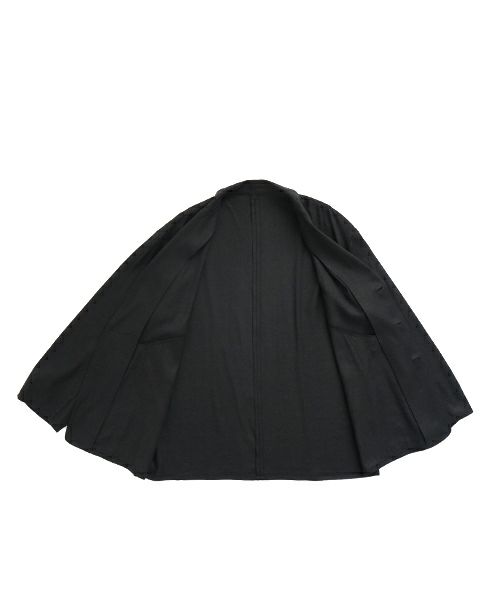 VU / ヴウ 3 button Jacket silk linen [BLACK] vu-jkt-008