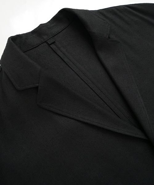 VU / ヴウ 3 button Jacket silk linen [BLACK] vu-jkt-008