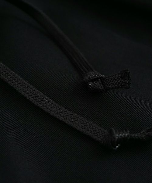 VU / ヴウtuck wide cropped pants finx cotton [BLACK] vu-pnt-012