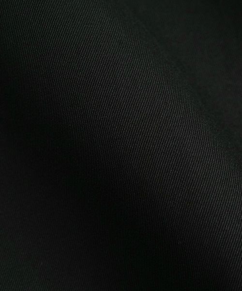 VU / ヴウtuck wide cropped pants finx cotton [BLACK] vu-pnt-012