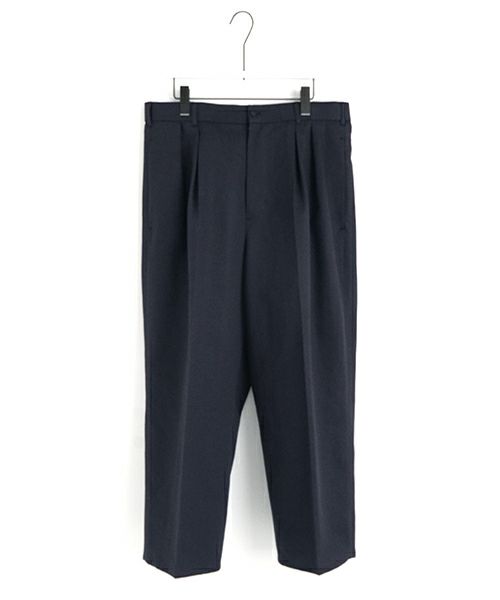 VU / ヴウtailar pants cotton silk linen [NAVY] vu-pnt-013