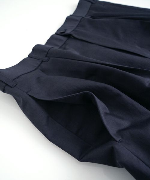 VU / ヴウtailar pants cotton silk linen [NAVY] vu-pnt-013