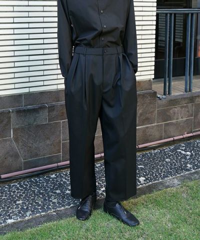  VU / ヴウtailar pants wool [BLACK] vu-pnt-013