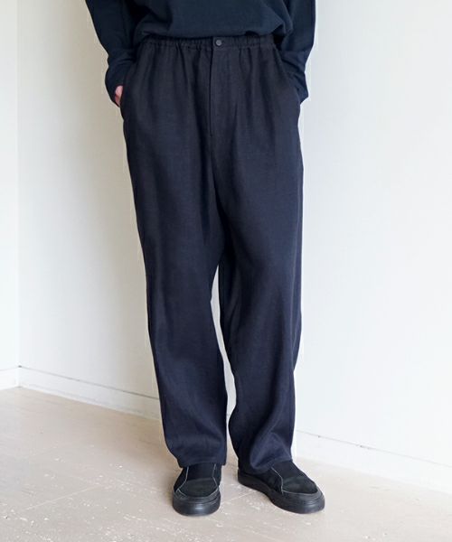 VU / ヴウ Easy Pants Linen [NAVY]｜リネンイージーパンツ