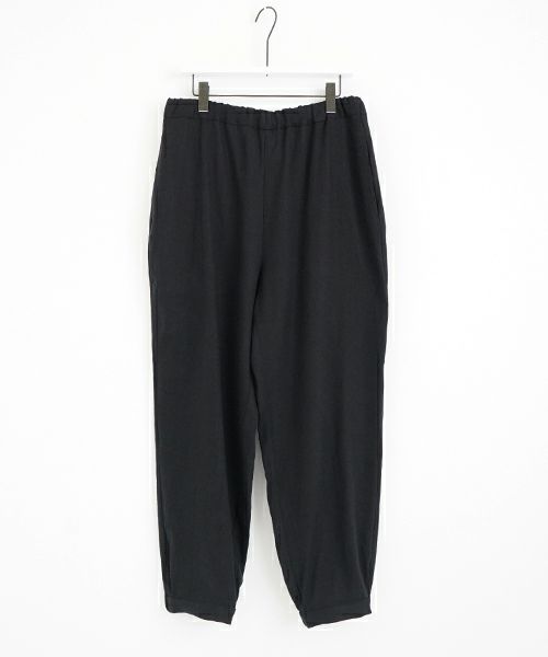 VU / ヴウeasy tapered pants silk linen [BLACK] vu-pnt-008