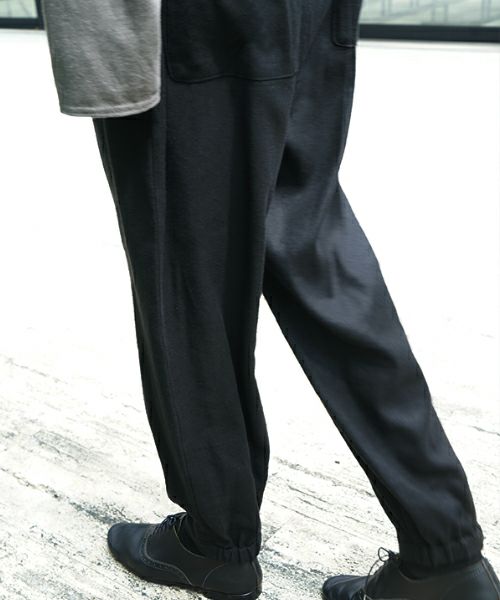 VU / ヴウeasy tapered pants silk linen [BLACK] vu-pnt-008