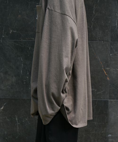 VU / ヴウbasic long t-shirt hemp cotton [CHARCOAL］vu-cut-013
