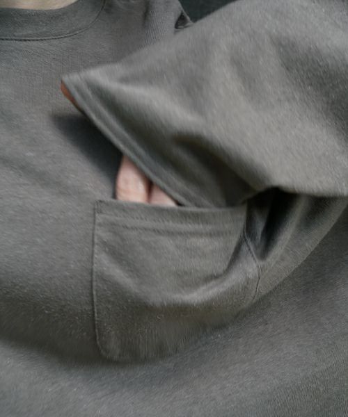 VU / ヴウbasic long t-shirt hemp cotton [CHARCOAL］vu-cut-013