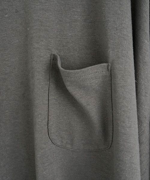 VU / ヴウbasic long t-shirt hemp cotton [CHARCOAL］vu-cut-013