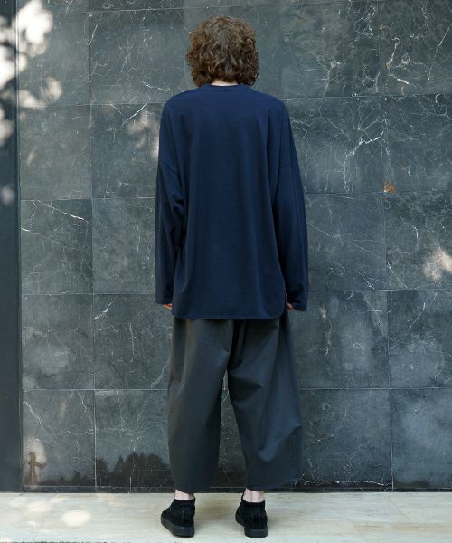 VU / ヴウbasic long t-shirt hemp cotton [CHARCOAL］vu-cut-013