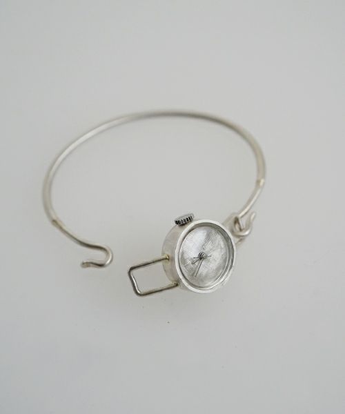 nejicommu ネジコミュ SPACE BANGLE S シルバー バングル一体型 腕時計