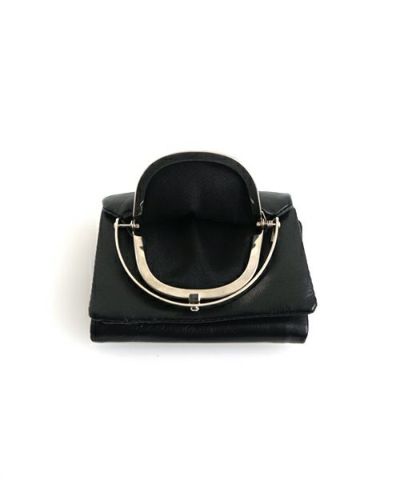 ED ROBERT JUDSONエド ロバート ジャドソンframe trifold wallet[B01SEWL-72LD/lambskin 050 black]フレームハーフウォレット サイフ