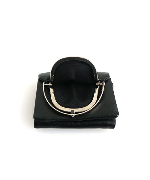 ED ROBERT JUDSONエド ロバート ジャドソンframe trifold wallet[B01SEWL-72LD/lambskin 050 black]フレームハーフウォレット サイフ