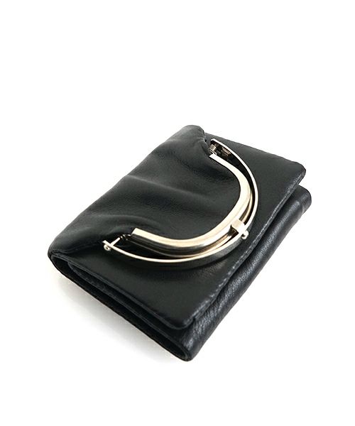 ED ROBERT JUDSONエド ロバート ジャドソンframe trifold wallet[B01SEWL-72LD/lambskin 050 black]フレームハーフウォレット サイフ