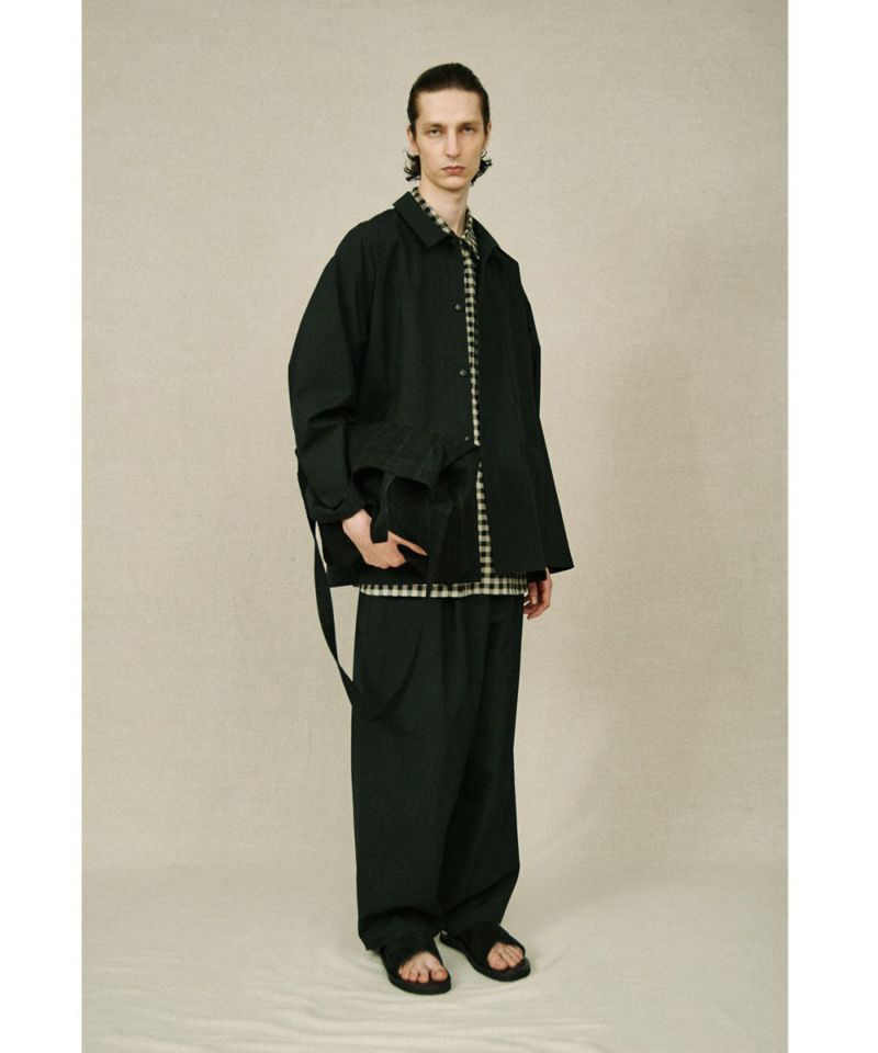 YOKO SAKAMOTO ダブルプリーツ ワイドイージーパンツ YOKO SAKAMOTO