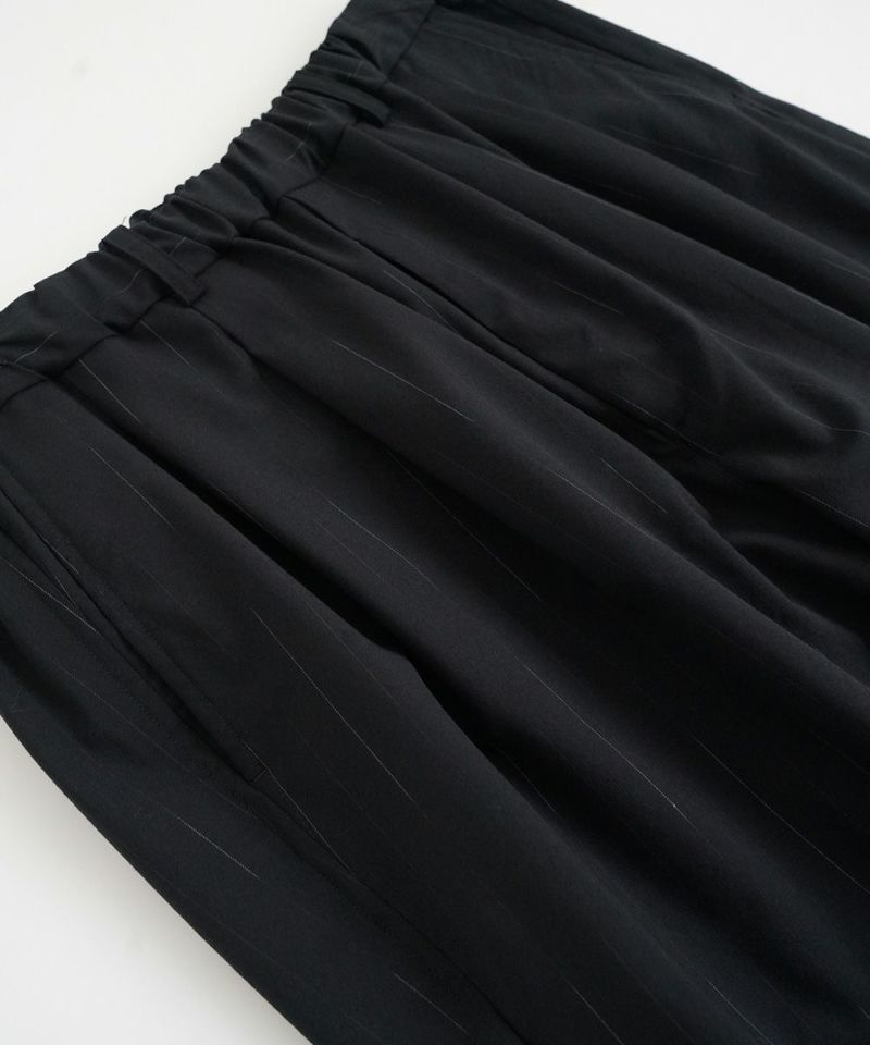 YOKO SAKAMOTOヨーコサカモト DOUBLE PLEATED WIDE EASY PANTS　BLACK　(YS-26SS-35)