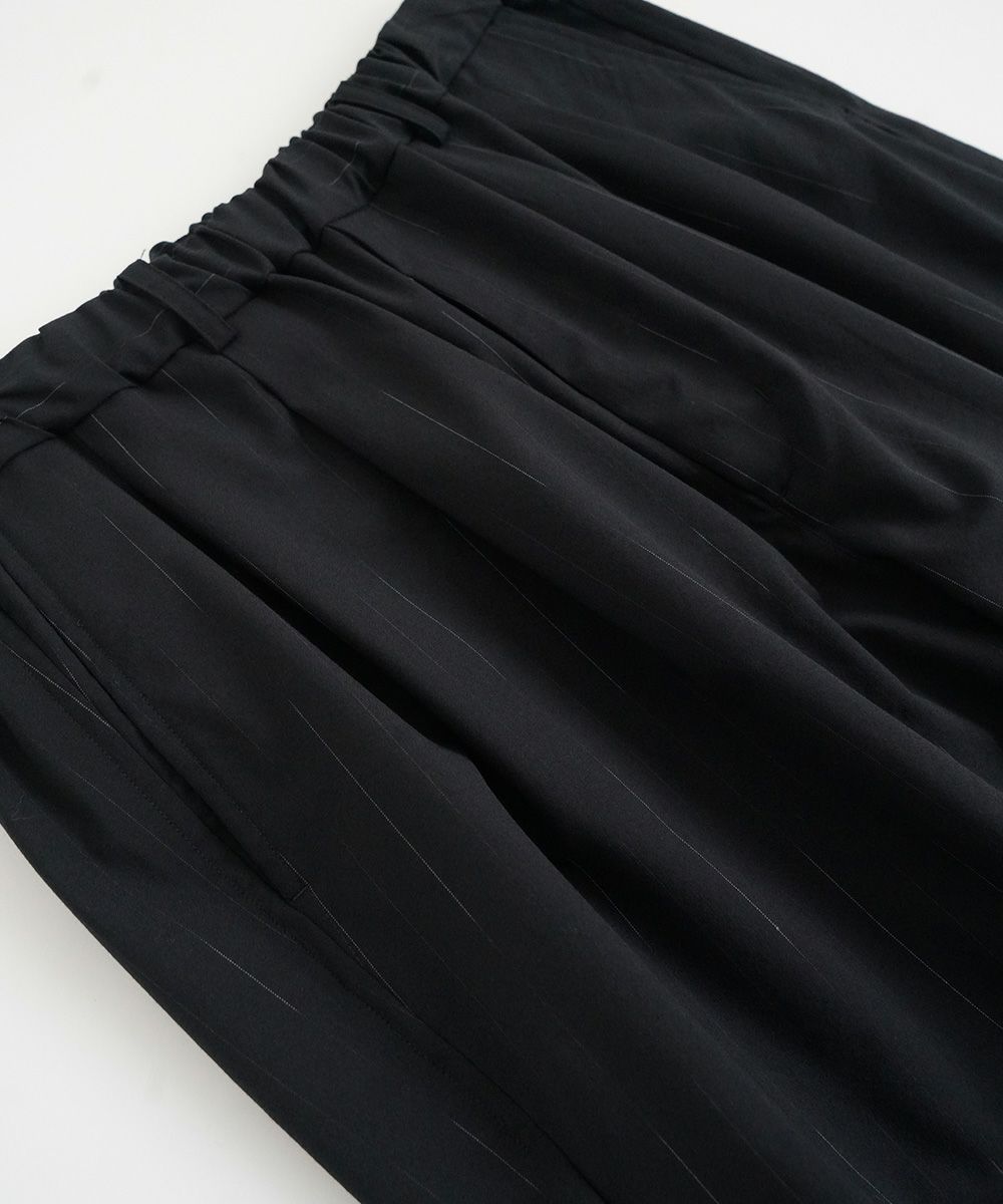 YOKO SAKAMOTOヨーコサカモト DOUBLE PLEATED WIDE EASY PANTS　BLACK　(YS-26SS-35)
